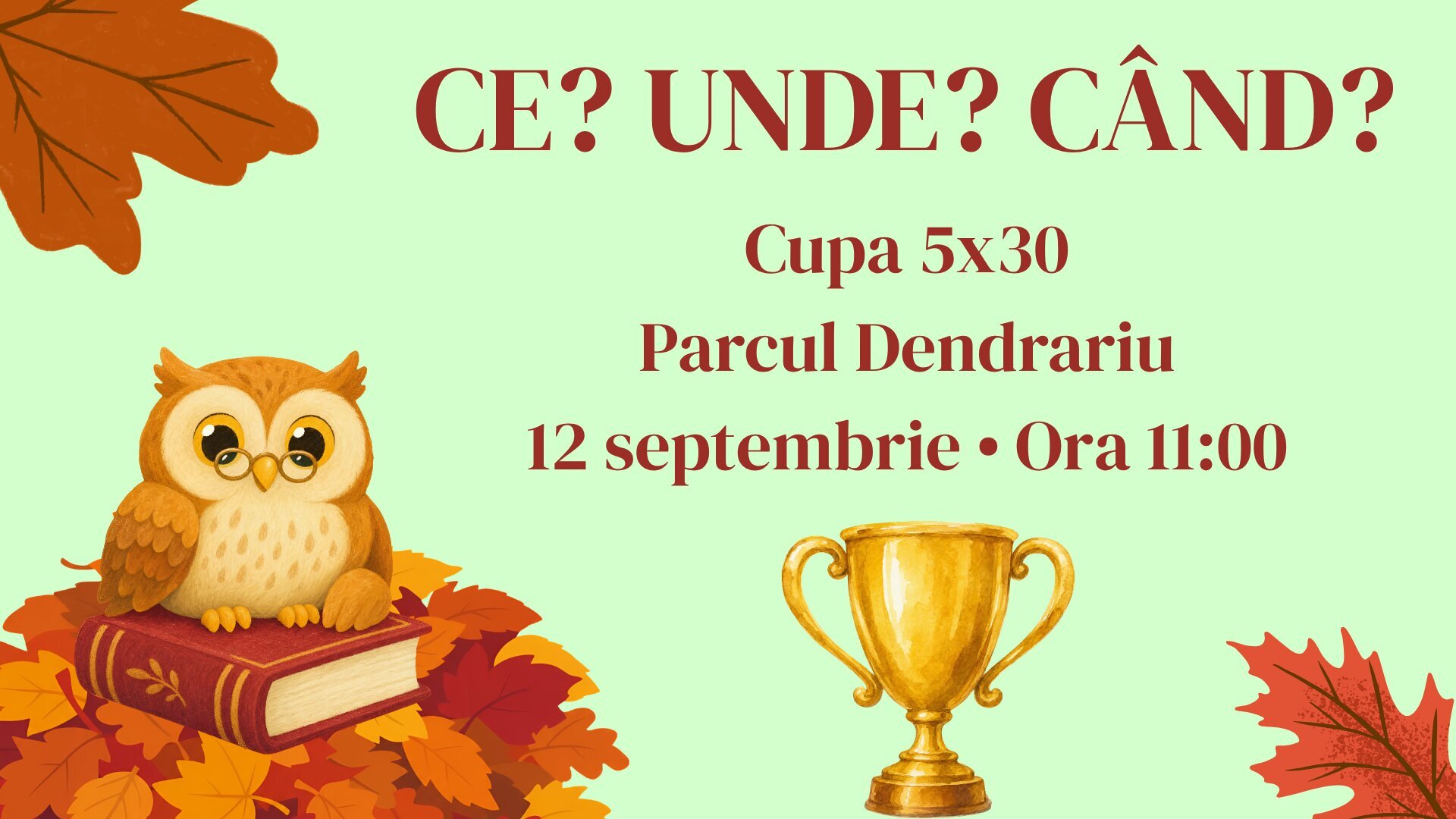 Cupa 5x30 la Ce? Unde? Când?