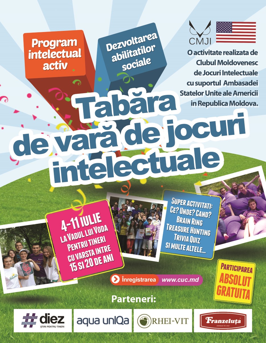 Tabăra de Vară de Jocuri Intelectuale 2015